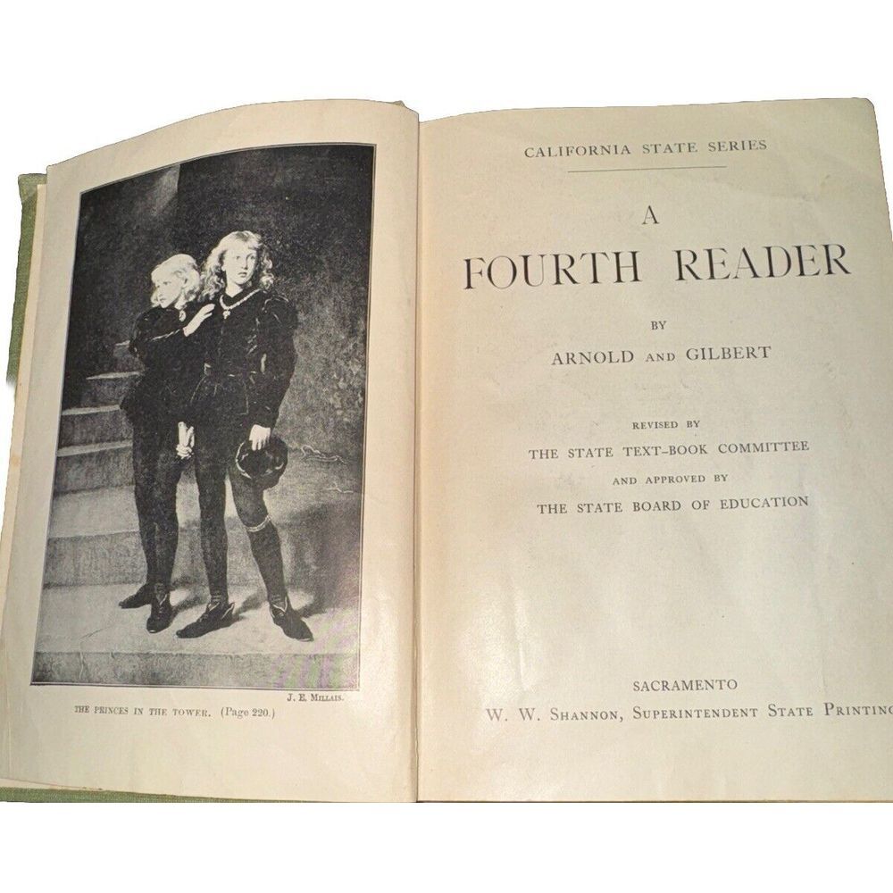 Vintage A Fourth Reader of California State Series 1910 Arnold Gilbert - Picture 6 of 10